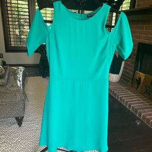 00 Banana Republic Cold Shoulder Fit Flare Dress